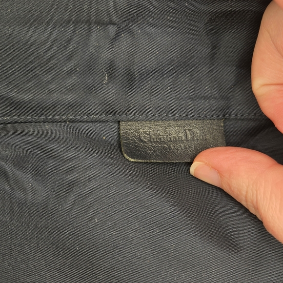 Christian Dior Vintage Saddle Bag Pouch Clutch with Chain Trotter Diorissimo - Picture 7 of 16